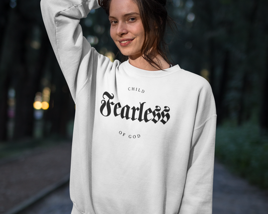 Fearless child of God Womens Sweatshirt
